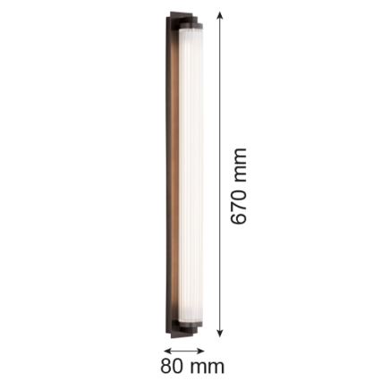 Argon 8623 - LED Stenska svetilka HAMPTON LED/34W/230V 3000K črna