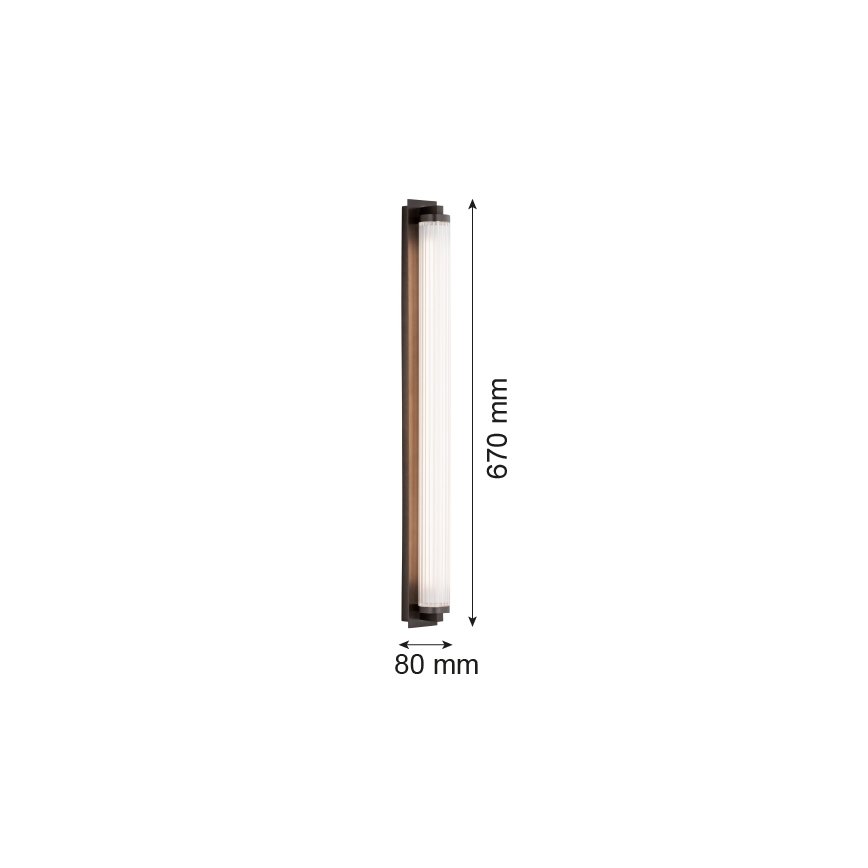 Argon 8623 - LED Stenska svetilka HAMPTON LED/34W/230V 3000K črna