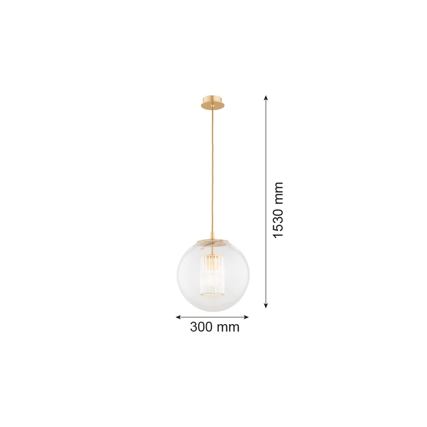 Argon 8626 - Lestenec na vrvici HAMPTON 1xE27/15W/230V