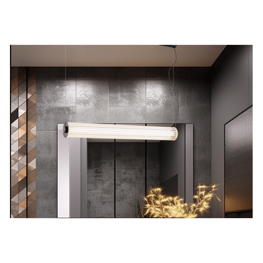 Argon 8628 - LED Lestenec na vrvici HAMPTON LED/60W/230V 3000K 80 cm črna