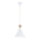 Argon 8629 - Lestenec na vrvici KEGEL 1xE27/15W/230V bela