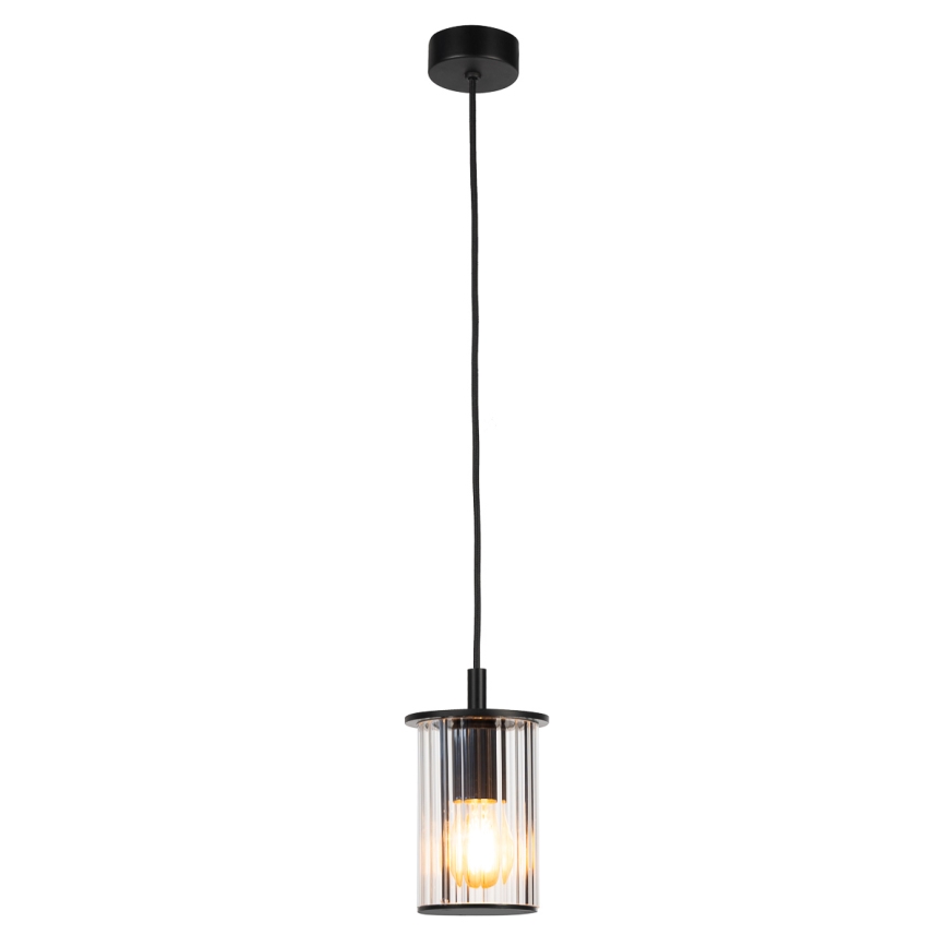 Argon 8751 - Zunanji lestenec na vrvici NORFOLK 1xE27/15W/230V IP44 črna