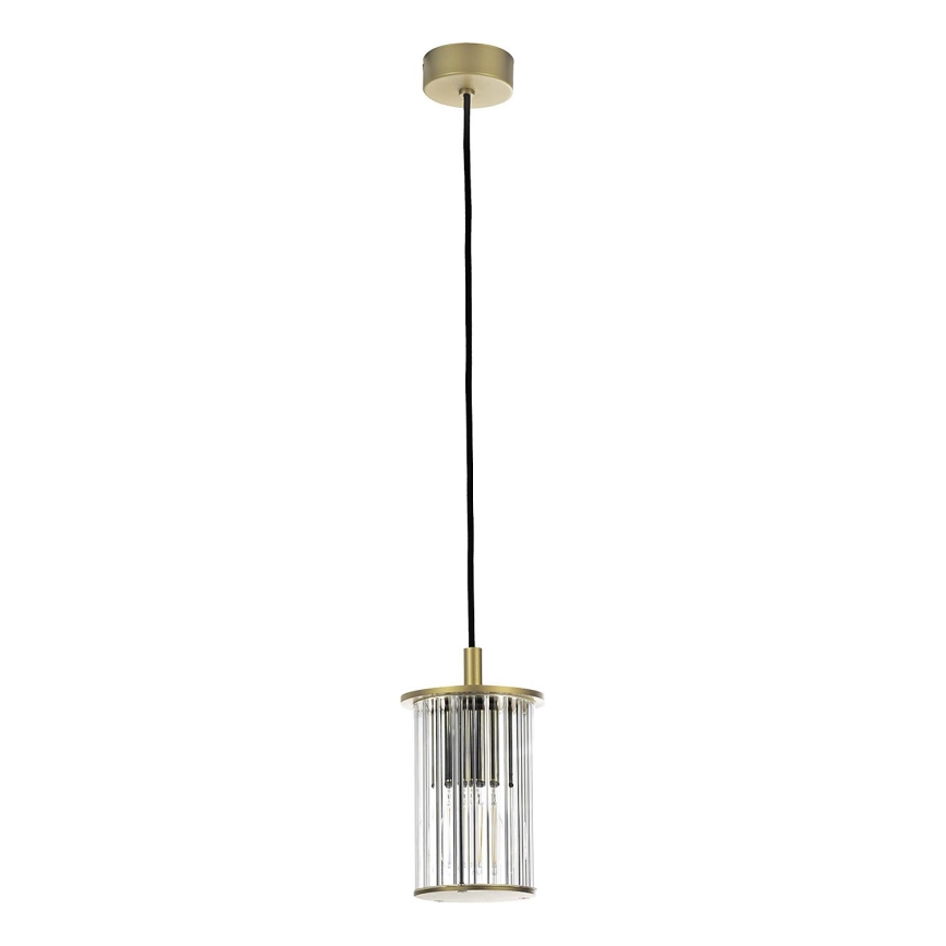 Argon 8755 - Zunanji lestenec na vrvici NORFOLK 1xE27/15W/230V IP44 zlata