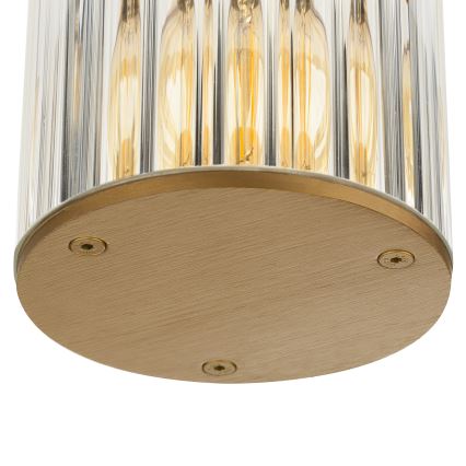 Argon 8774 - Zunanja stropna svetilka NORFOLK 1xE27/15W/230V IP44 zlata