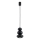 Argon 8827 - Lestenec na vrvici ORLANDO 1xGU10/5W/230V črna