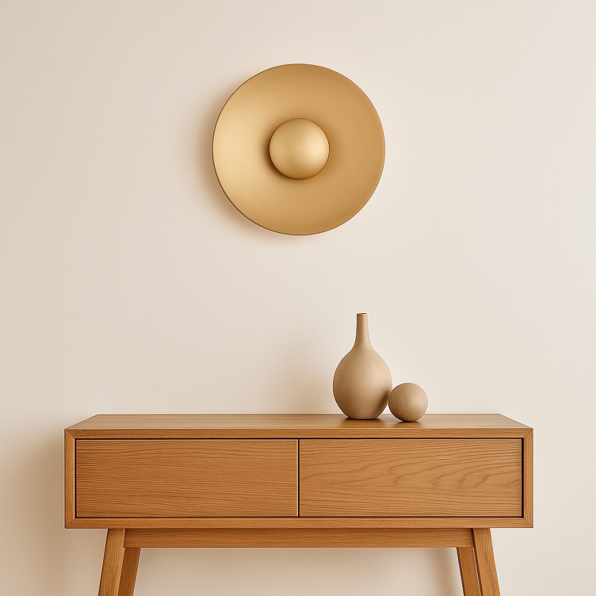 Argon 8865 - LED stenska svetilka BOLTON LED/12,5W/230V 3000K zlata