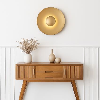 Argon 8865 - LED stenska svetilka BOLTON LED/12,5W/230V 3000K zlata