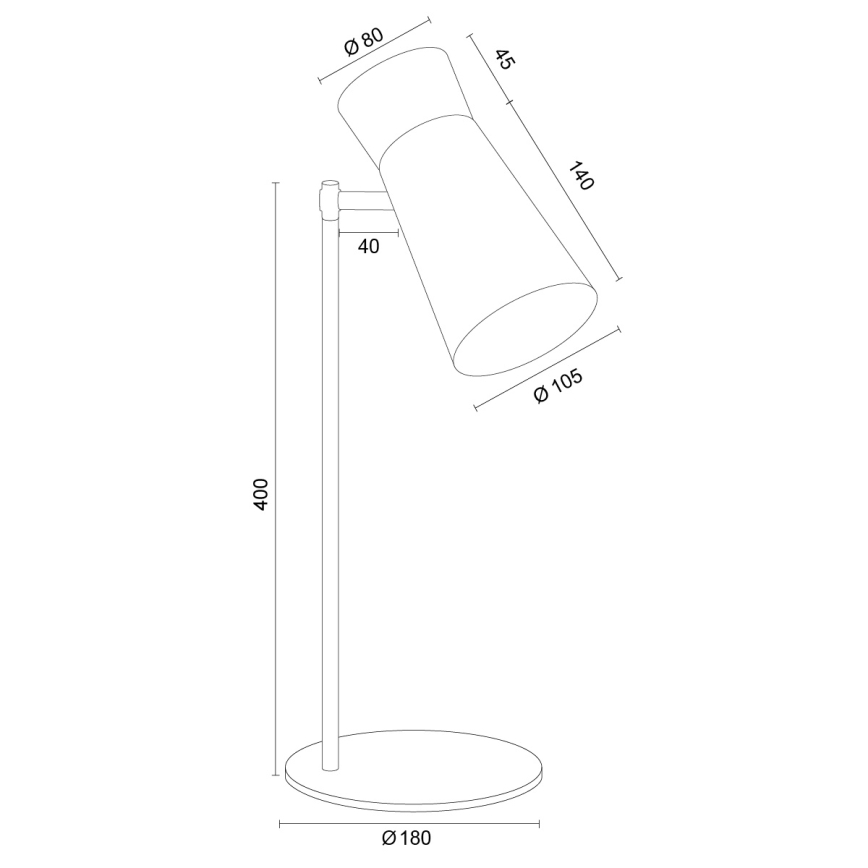Argon 8874 - Namizna svetilka LORD 1xE14/7W/230V zlata