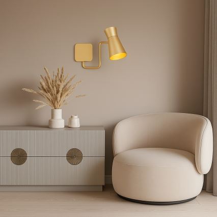 Argon 8884 - stenska svetilka LORD 1xE14/7W/230V zlata