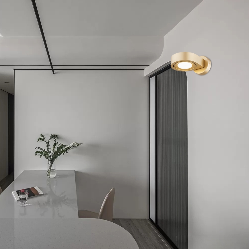 Argon 8899 - Stensko svetilo LOTUS 1xGX53/12W/230V zlato