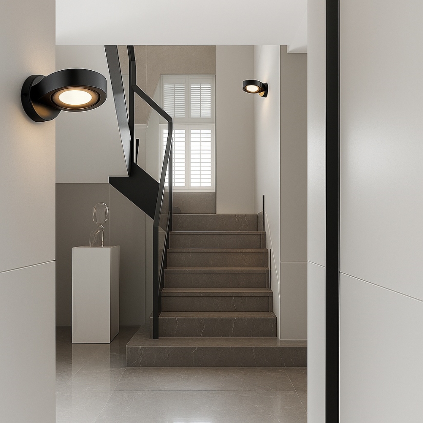 Argon 8900 - Stensko svetilo LOTUS 1xGX53/12W/230V črna