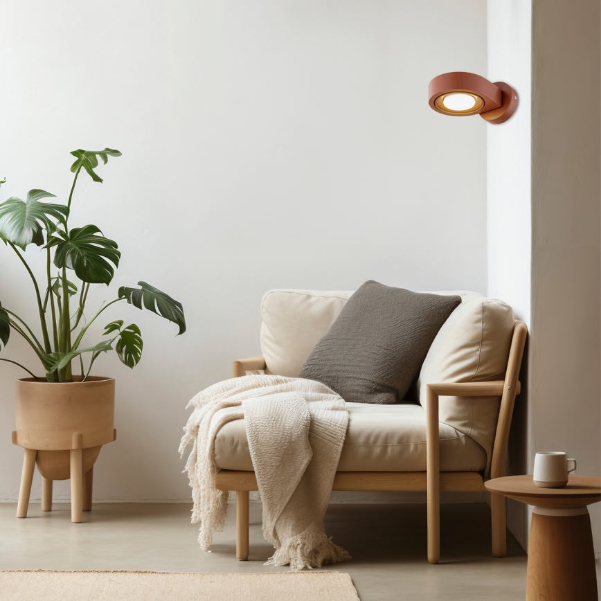 Argon 8902 - Stensko svetilo LOTUS 1xGX53/12W/230V terakota