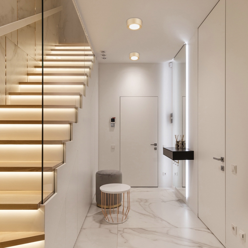 Argon 8903 - Stropna svetilka ELORA 1xGX53/7W/230V, premer 11 cm, zlata