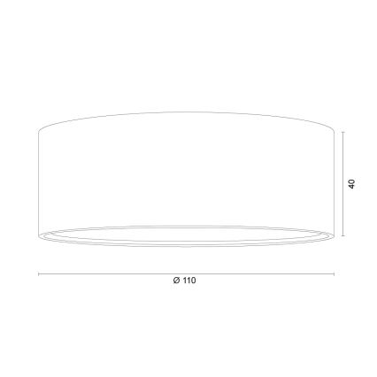 Argon 8905 - Stropna svetilka ELORA 1xGX53/7W/230V, premer 11 cm, črna