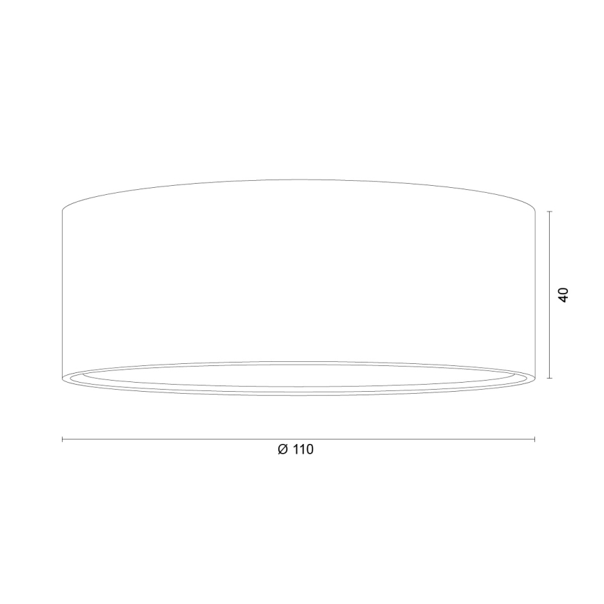 Argon 8905 - Stropna svetilka ELORA 1xGX53/7W/230V, premer 11 cm, črna