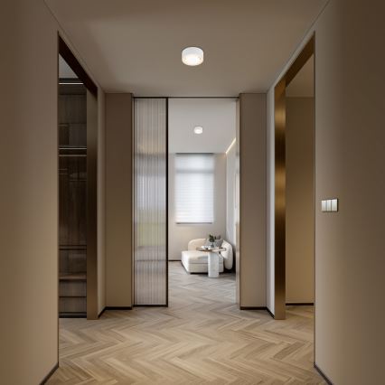 Argon 8915 - stropna svetilka ELORA 1xGX53/7W/230V, premer 11 cm, bela