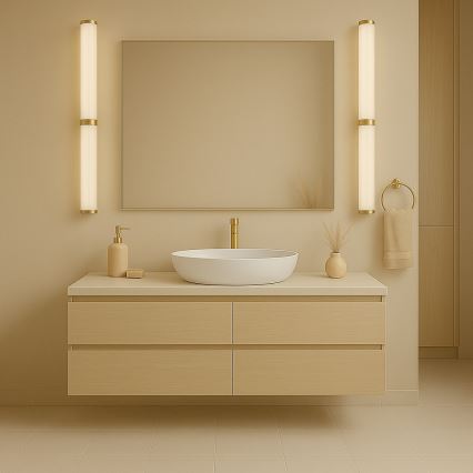 Argon 8926 - kopalniška LED osvetlitev za ogledalo BATUMI LED/24W/230V 3000K IP44 zlata