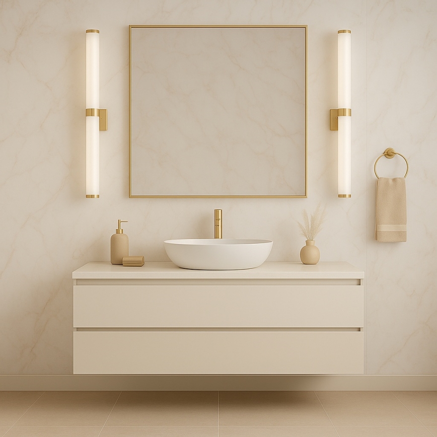 Argon 8926 - kopalniška LED osvetlitev za ogledalo BATUMI LED/24W/230V 3000K IP44 zlata