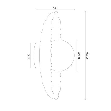 Argon 8933 - Stenska svetilka BOLL 1xG9/6W/230V modra