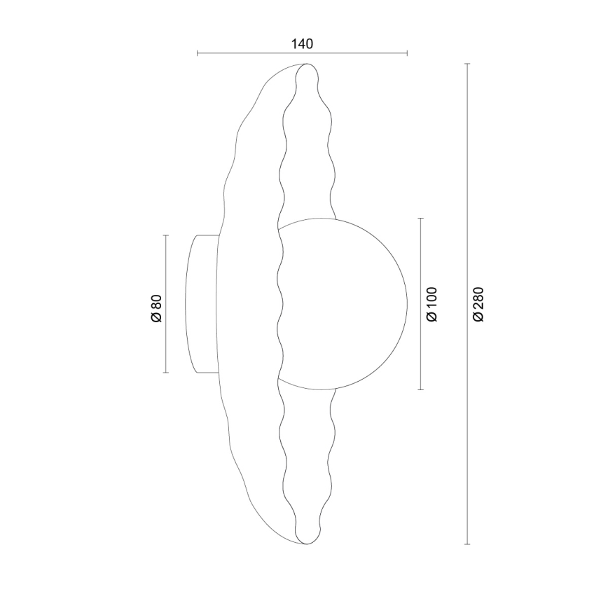 Argon 8933 - Stenska svetilka BOLL 1xG9/6W/230V modra