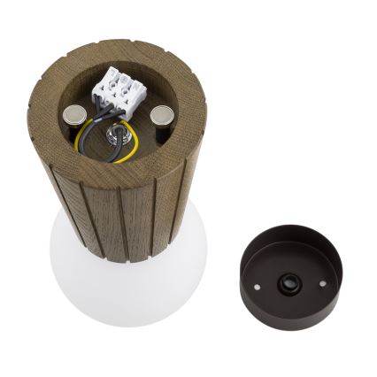 Argon 8974 - Kopalniška stropna svetilka VOLANTE 1xG9/6W/230V IP44 premer 12 cm rjava