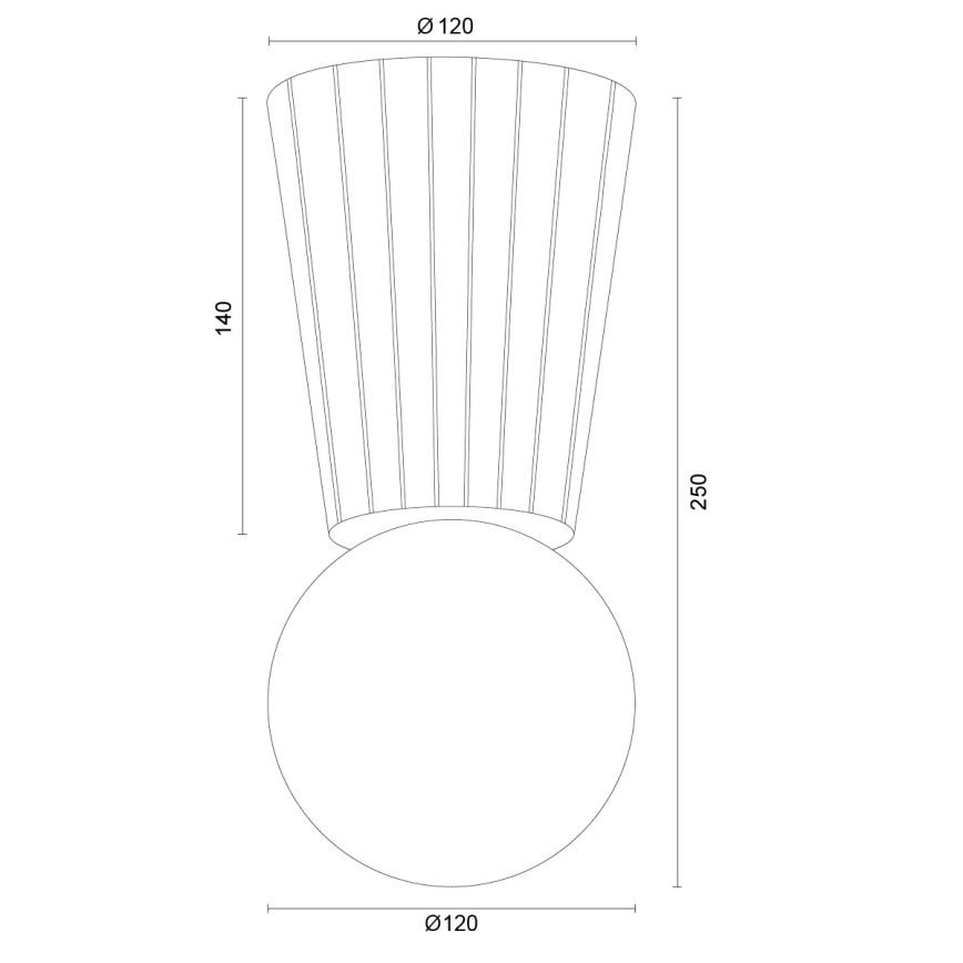 Argon 8974 - Kopalniška stropna svetilka VOLANTE 1xG9/6W/230V IP44 premer 12 cm rjava