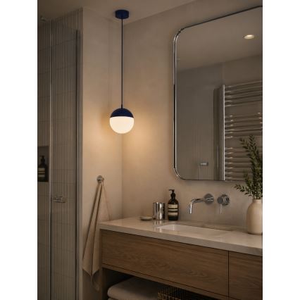 Argon 9000 - Zunanji viseči lestenec na kablu LIV 1xE27/15W/230V IP44 modra