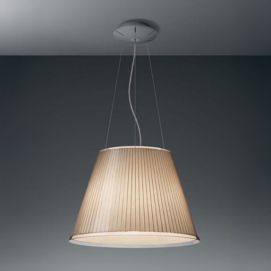 Artemide 1124020A - Lestenec na vrvici CHOOSE MEGA 3xE27/12W/230V pr. 55 cm bež