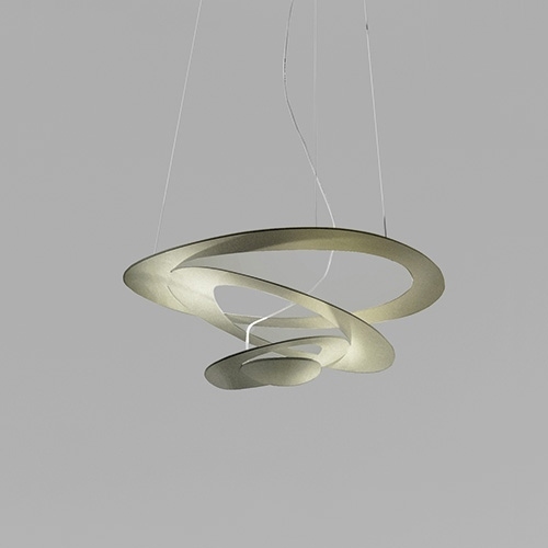 Artemide 1249020A - LED Zatemnitveni lestenec na vrvici PIRCE LED/27W/230V 3000K zlata