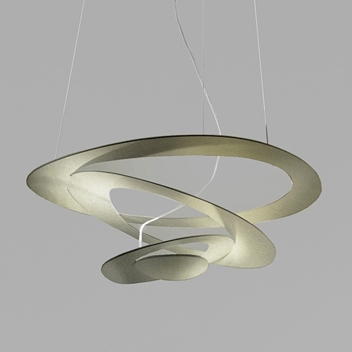 Artemide 1254120A - LED Zatemnitveni lestenec na vrvici PIRCE LED/44W/230V 3000K zlata