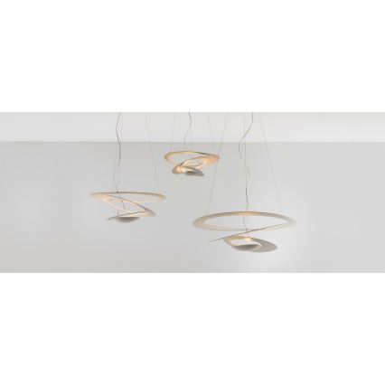 Artemide 1256110A - LED Zatemnitveni lestenec na vrvici PIRCE LED/44W/230V 3000K bela