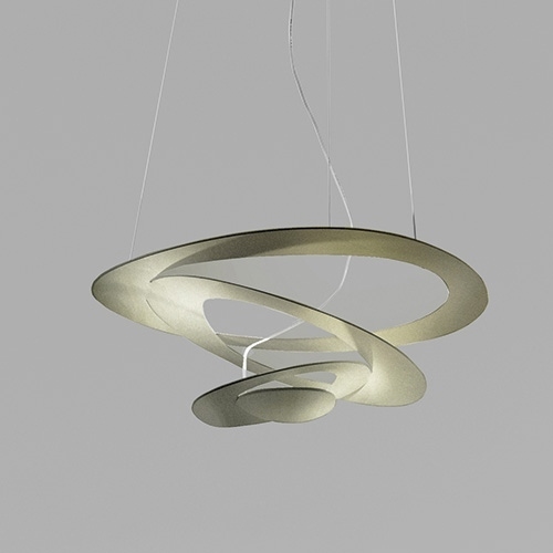 Artemide 1256120A - LED Zatemnitveni lestenec na vrvici PIRCE LED/44W/230V 3000K zlata