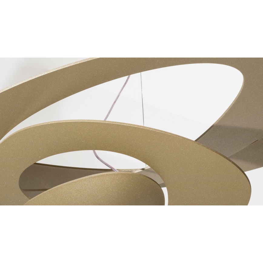 Artemide 1256120A - LED Zatemnitveni lestenec na vrvici PIRCE LED/44W/230V 3000K zlata