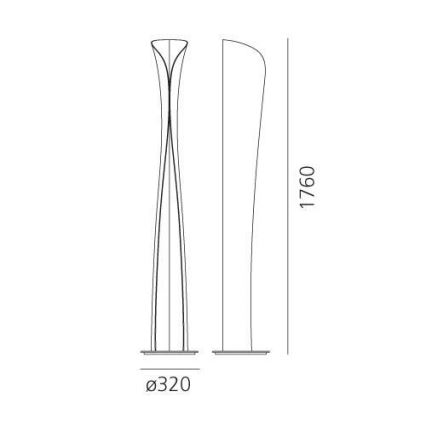 Artemide 1361020A - LED Talna svetilka CADMO LED/44W/230V + 1xGU10/10W/230V bela