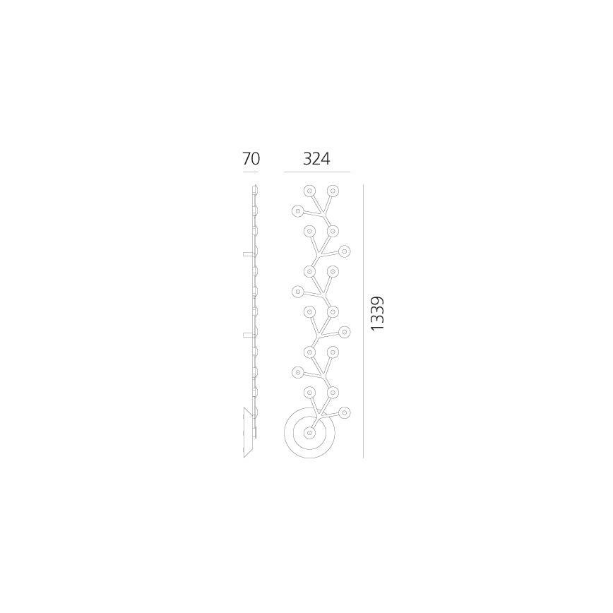 Artemide 1596050APP - LED Zatemnitvena stropna svetilka NET LED/45W/230V 3000K