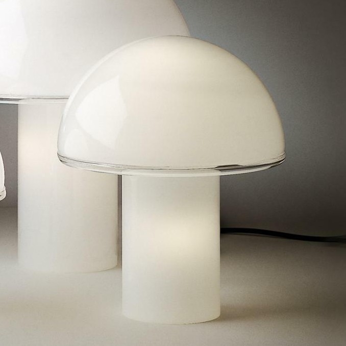 Artemide A006300 - Namizna svetilka ONFALE 1xE14/5W/230V + 1xE27/13W bela