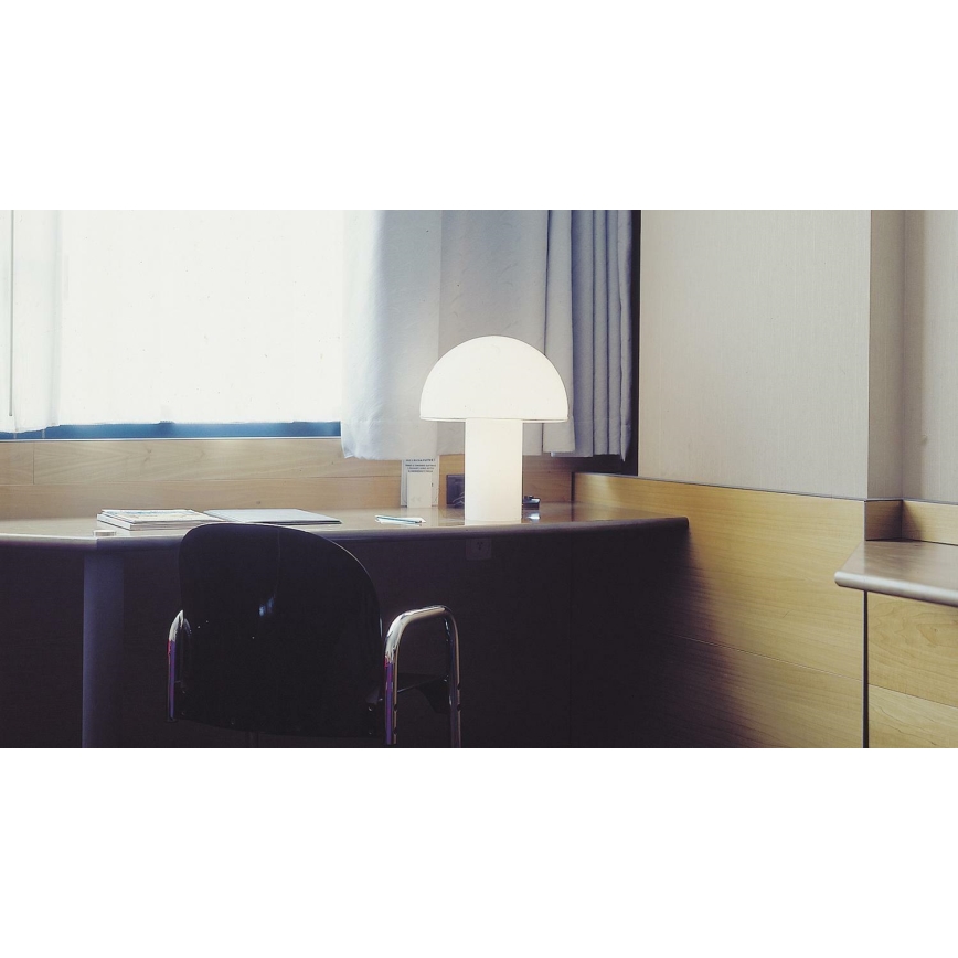 Artemide A006300 - Namizna svetilka ONFALE 1xE14/5W/230V + 1xE27/13W bela