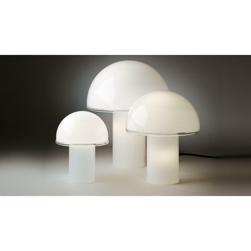 Artemide A006300 - Namizna svetilka ONFALE 1xE14/5W/230V + 1xE27/13W bela