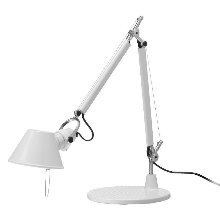 Artemide - Namizna svetilka TOLOMEO MICRO 1xE14/46W/230V bela