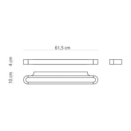 Artemide AR 1913050A - LED Stenska svetilka TALO 60 1xLED/25W/230V