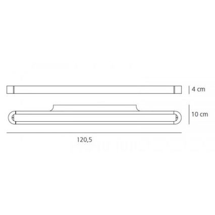 Artemide AR 1917010A - LED Stenska svetilka TALO 120 1xLED/51W/230V