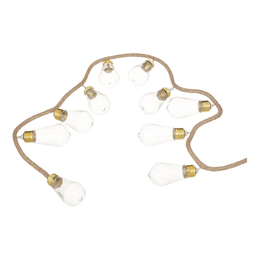 Atmosphera - LED Dekorativna veriga GARLAND 10xLED/2xAA 1,65m topla bela
