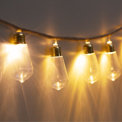 Atmosphera - LED Dekorativna veriga GARLAND 10xLED/2xAA 1,65m topla bela