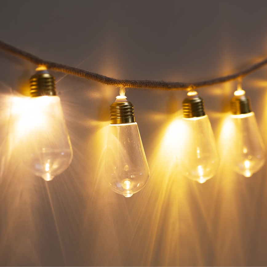 Atmosphera - LED Dekorativna veriga GARLAND 10xLED/2xAA 1,65m topla bela