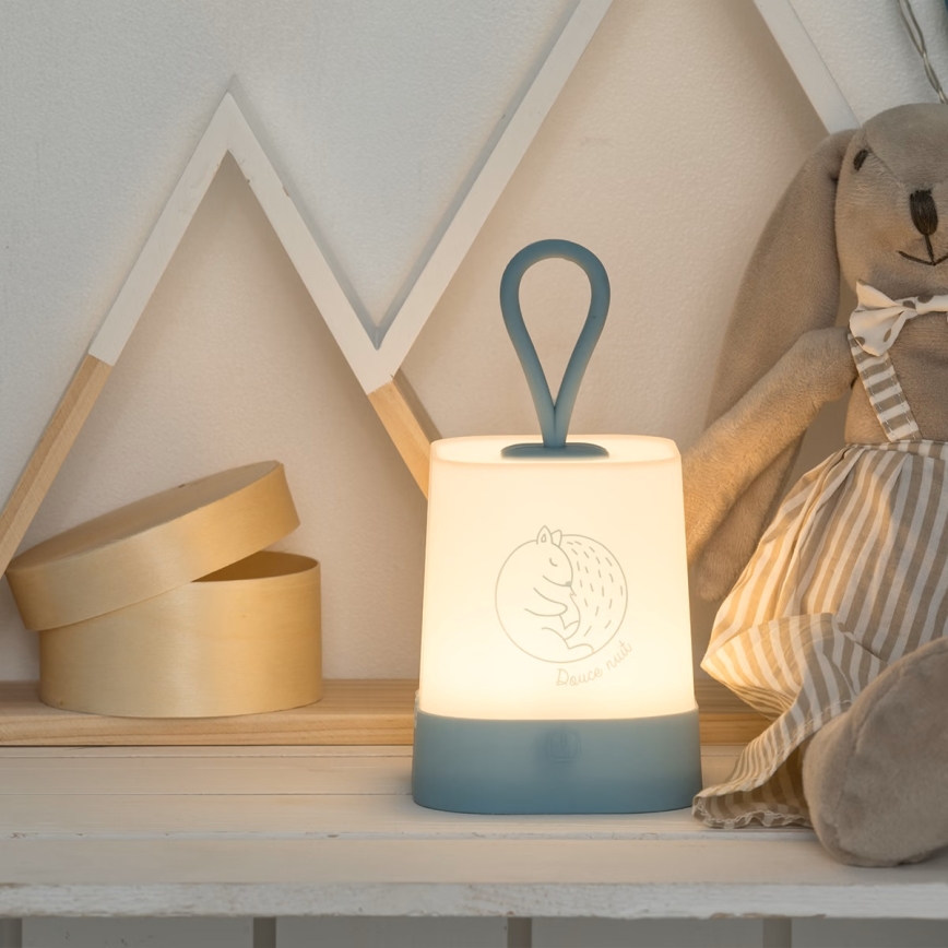 Atmosphera - LED otroška polnilna nočna lučka na dotik RABBIT LED/3,7V 1200 mAh siva