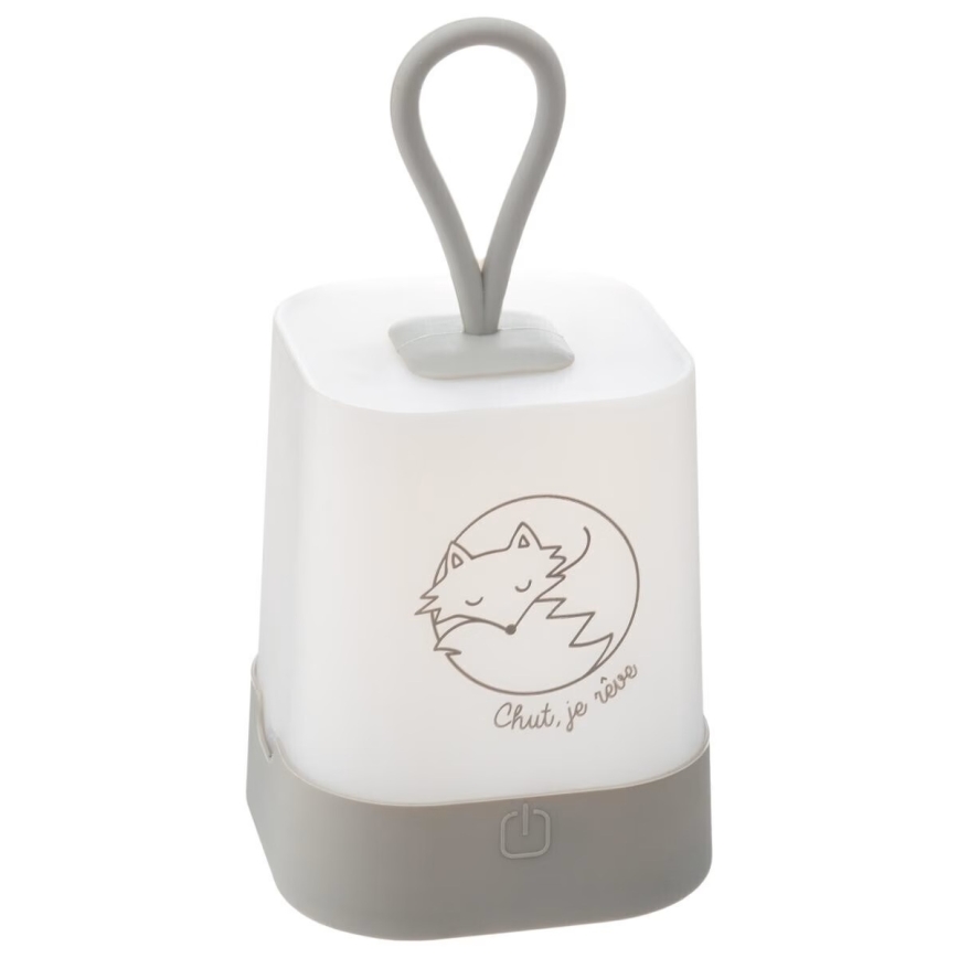 Atmosphera - LED otroška polnilna nočna lučka na dotik RABBIT LED/3,7V 1200 mAh siva