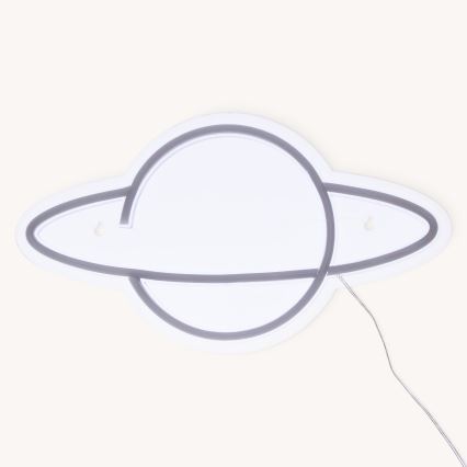 Atmosphera - LED neonska stenska dekoracija PLANET LED/5V