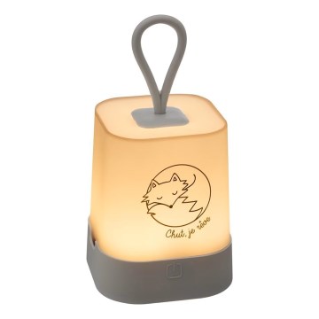 Atmosphera - LED otroška polnilna nočna lučka na dotik RABBIT LED/3,7V 1200 mAh siva