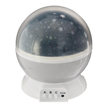 Atmosphera - LED otroški projektor 3xAA siva