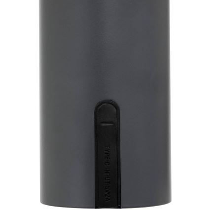 Atmosphera - LED Polnilni zunanji na dotik namizna svetilka JANY LED/3,7V 22 cm 2200 mAh IP44 črna
